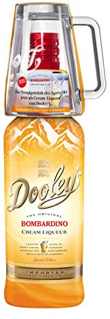 Dooley's | Bombardino Cream Liqueur | 700 ml | 15% Vol. | Winter Edition | Feinste Sahne mit Eierlikör & Premium-Rum | Mit Glas