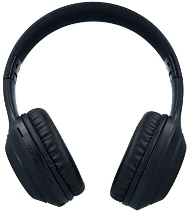Auriculares inalámbricos con Bluetooth [Auriculares con Diadema Ajustable] Ligeros, cómodos y Plegables [CANCELACIÓN DE Ruido] con Micrófono (Inalámbricos, Negro)