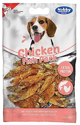 Nobby StarSnack Classic Barbecue Chicken Fish Pack 1 Packung (1 x 60 g)