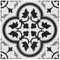 Inno Stickers Peel and Stick Floor and Wall Tile for Bathroom Kitchen. SPC Vinyl Self Adhesive Flooring Tile. 9x9In Black and White Encaustic Patterned Backsplash Tile. 16 Tiles, 9.12 Sq Ft.