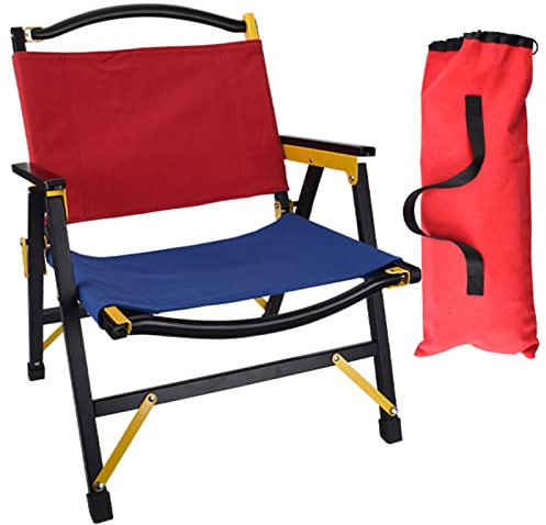 BTZHY Relaxsessel Sessel,Klappstuhl - Outdoor-Möbel, Buchen-Segeltuch, Kermit-Stil, tragbarer Klappstuhl, ideal für Camping, Picknick, Park, Angelstuhl, bunt, 55 x 44 x 60 cm