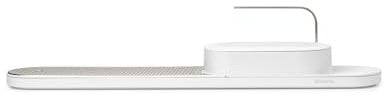 Brabantia - SinkStyle Organiser and Drying Tray with Drip Tray and Removable Stainless Steel Plate – Sleek Kitchen Storage Solution – Mineral Fresh White
