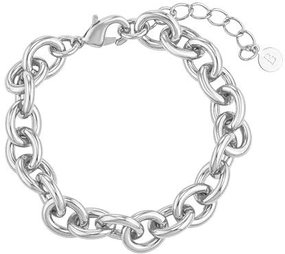 Brandlinger ® Armband Damen gold. Armband silber oder Armband gold. Schmuck Damen vergoldet mit 18 Karat (Silber und Gold) für Frauen und Mädchen. Länge 17-20cm