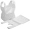 AMD Nexus White Medium Carrier Bags 10 X 15 X 18 - Plastic Carrier Bags Heavy Duty Vest Carrier Bags - Pack of 100