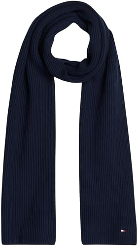 Tommy Hilfiger Damen Schal Essential Flag Scarf Warm, Blau (Space Blue), Einheitsgröße