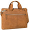 STILORD 'Ross' Vintage Laptoptasche 13,3 Zoll - 14 Zoll Leder Laptophülle Herren Schmal Dokumententasche Damen Echtleder für Notebook Arbeit Business Reise, Farbe:tan - dunkelbraun