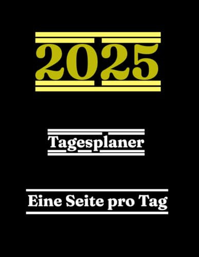 Kalender XXL: A4 1 tag eine seite | Tag mit Zeiteinteilung | 365 Tage | Terminkalender | Office Planer | Kalenderbuch | Farbe Schwarz