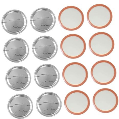 CAXUSD 30 Stück Einmachglasdeckel Weißblech 86mm Dichte Konservendeckel Mit Glatten Kanten Temperaturbeständig Für Einmachgläser Und Mäson Jar Zubehör