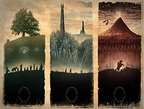 LORDOS Puzzle - Herr der Ringe - 2000 Teile Puzzle für Erwachsene und Kinder ab 14 Jahren - 100x70 cm