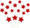 30 Stück Kleiner Stern Cupcake Toppers Glitzer Glitzern Stern Tortendeko Verlobung Hochzeit Kuchen Deko für Baby Dusche Geburtstag Party Kuchen Dekorationen Rot