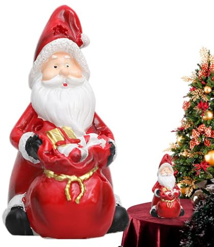 Weihnachtsmann Statue, Weihnachtsmann Figuren zum Sammeln, Weihnachtsschneemann Figur, Weihnachtsfigur, Weihnachtsfigur, Weihnachtsfigur, Kamin, Zimmer, Ornament