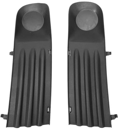 GNXfixt 2Pcs Links Rechts Stoßstange Nebelscheinwerfer Grill für Transporter T5 2003-2009 Nebel Licht Abdeckung 7H0807490A 7H0807489C