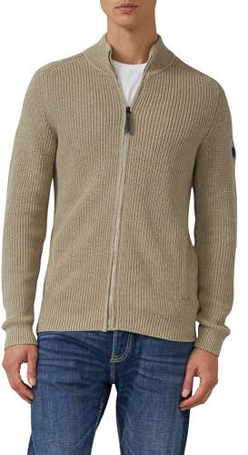 s.Oliver Struktur-Strickjacke mit Eingrifftaschen und Reißverschluss
