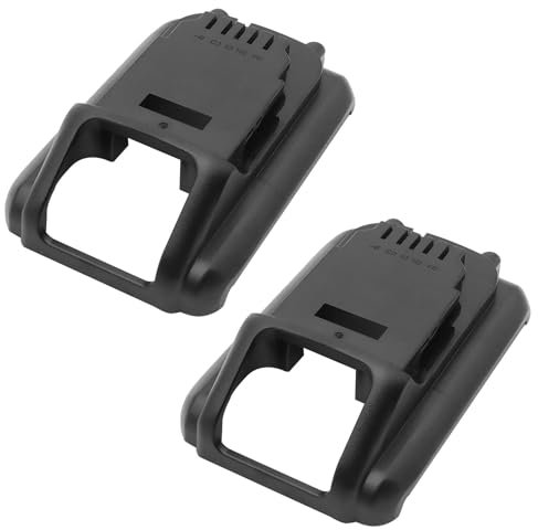 2pcs Black Top Case Compatible with DeWalt Battery Cover Replacement Plastic Batteries Case Replacement Housing Kit,5Ah Battery DCB203, DCB204, DCB205,3.0Ah- 6.0Ah