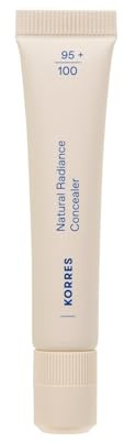 KORRES Natural Radiance Concealer Light 01, mittlere Deckkraft, 8ml | cremiger, leichter Concealer mit natürlich leuchtenden Finish, lässt Augenringe verschwinden, vegan, feuchtigkeitsspendend