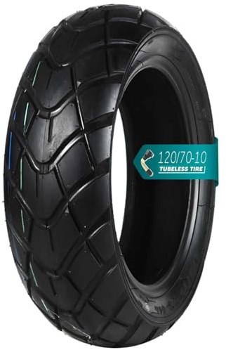 120/70-17 Schlauchloser Motorradreifen | Vorder und Hinterrad geeignet | 120/70/17 Rutschfest Reifen für Stadtverkehr | 120 70 17 Tragindex 54L | Maximaldruck 280kPa