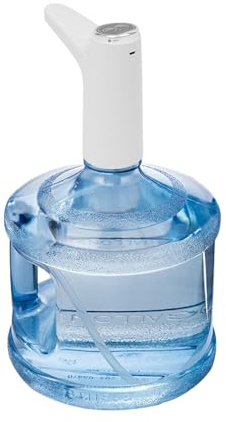Elektropumpe (Mit Basis) Wasserspender Wasserflaschen Pumpe Automatisch Trinkwasserpumpe USB Dispenser Elektrischer Wasserspender,Wasserspender Wasserpumpe FüR Zuhause BüRo
