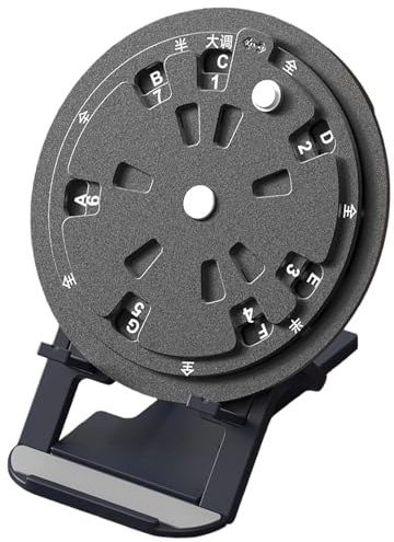 Guitar Music Theory Practice Wheel Aluminum Alloy Portable Design Simplifies Scale Modes and Chord Relationships Guitar Chord Chart Wheel