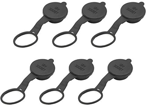 6 PCS Cigarette Lighter Socket Cover Cap Dust-proof and Waterproof 12V Outlet Lid for Car Motorcycle Rv Truck
