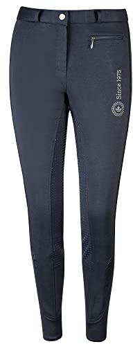 PFIFF 102538 Reithose Winter Damen Grip Vollbesatz, dunkelblau 36
