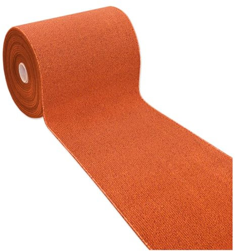 emmevi Tappeto Cucina Tinta Unita Antiscivolo Lavabile Passatoia Asciugapassi Ingresso Entrata 57X400 ARANCIONE