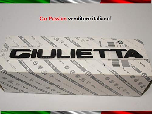 Schriftzug Wappen Alfa Romeo Giulietta My 2016 schwarz glänzend Original hinten Logo Sigla Friaggio