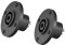 sourcing map 4-Pin Speakons Panel Mount Connector,Audio Speaker Jack Twist Lock,Round Speaker Jack Plate with Metal Insert,2Pcs