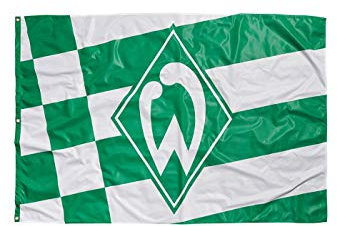 Werder Bremen SVW Hissfahne 180 x 120 cm, grün, Stück