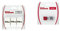 Wilson Pro Overgrip Perforated Empuñadura, 3 Unidades, Unisex + Pro Feel Antivibrador Raqueta-Unisex, Rojo/Plata, NS