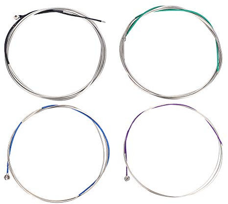 Alomejor Cello Saiten 4-Teilige Kupfer-Zink-Legierung A D G C Cello-Saiten-Set für Celloreparatur und Ersatzteil