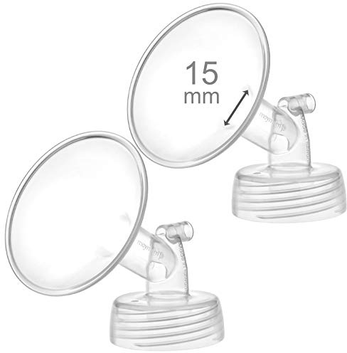 2x 15 mm Maymom Weithals pumpenteile f?r Spectra S1/S2-Pumpen; inkl. Weithalsflansche; nicht original Spectra-Flansch; Ersatz f?r Spectra-Shield (15 mm Zwei Flansche) (Spectra pumpenteile)