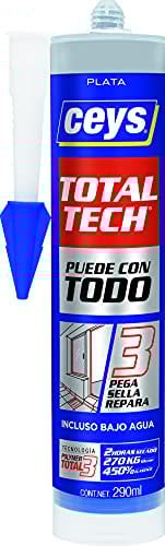 Ceys - Total Tech - Pega Sella y Repara - Plata - Cartucho 290 ML