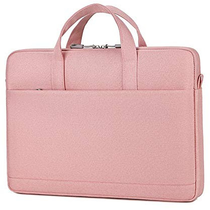 ZumZup Sacoche Ordinateur Pochette Housse de Protection Ordinateur avec Ceinture et Bandoulière à Bagage Pochette PC Portable Netbook Ultrabook Sacoche Laptop rose Taille 13 pouce