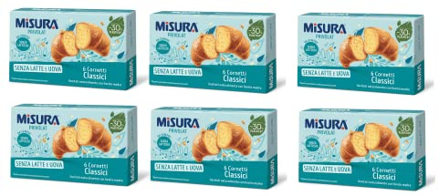 6x Misura Privolat Cornetti Classici Senza Latte e Uova Klassische Croissants ohne Milch und Ei (6 x 40g) 240g