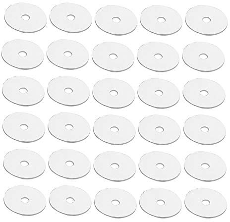 Barabesty 30 StüCk/Set Fahrrad Presta Ventil Aufkleber Felgen Schutz Luft DüSe Klebe Pad Reifen Dichtung für Mountainbike