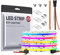BTF-LIGHTING FCOB SPI RGB Flexible Hohe Dichte COB LED-Streifen WS2811 IC LED Strip 5M 720LEDs/m 21W/M DC12V IP30 Nicht Wasserdicht Chasing Farbe DIY Dekoration(Nicht inhalt Controller&Netzteil)