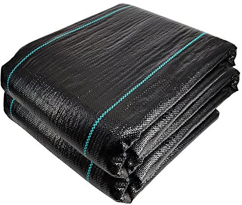 VOUNOT® Malla Antihierbas, Tela Geotextil para Control de Maleza, 2 m x 25 m, 100 g/m², Resistente a la Rotura y Estabilizada contra UV