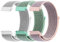 Vancle 3Pack für 20mm Armband Nylon Uhrenarmband mit Schnellverschluss Geeignet Ersatzarmband 20mm für Damen Herren(Grau/RosaSand/Grün)