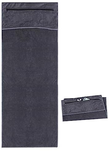 ZONEWD Gym Handtuch, Fitnesshandtuch Mikrofaser Sporthandtuch Fitnessstudio, Extra Saugfähig & Schnell Trocknende Trainingshandtuch Mit Tasche, Ultra Soft Gym Towel Für Fitness, Yoga, Laufen 50×120cm