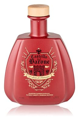 Ranis Castello del Barone Huile d'olive extra vierge aux arômes intenses et au goût sensationnel d'une ancienne variété d'olive en Achaïe, Grèce, 700 ml