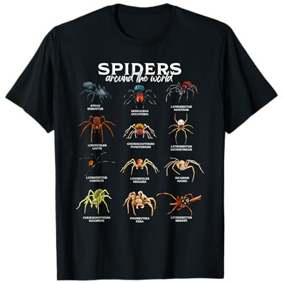 Spinnen auf der Welt - Spinnenarten T-Shirt