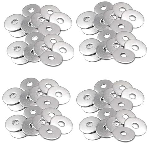Super Mundo-1500pcs Arandelas de Acero Inoxidable Redonda para Tornillos Pernos Sujetadores 8mm(99750)