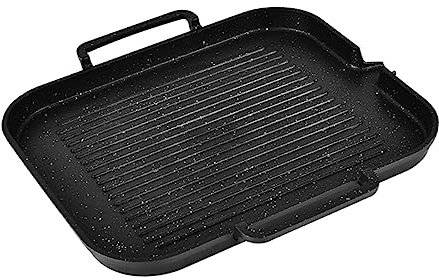 MAGICLULU Grillpfanne Grillplatte Für Bbq Induktionsherd Bbq Tablett Nicht Zu Reinigen Für Bbq Party