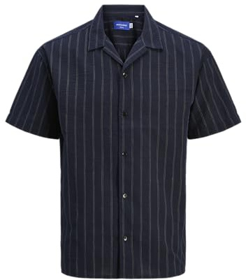 JACK & JONES Herren Jorcaleb Seersucker Shirt Ss Kurzarmhemd