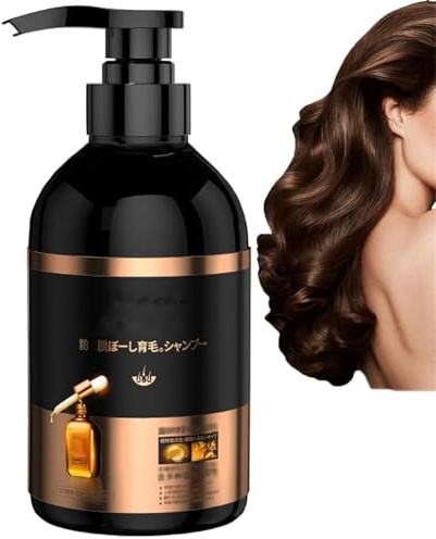 Bai Hei Ke Anti-Haarausfall Shampoo, Japanischer Ginseng, Ingwer-Pflanzenextrakt, Mehrzweck-Volumen-Shampoo für Alle Haartypen (500ML)