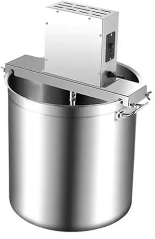 Pentola per Mescolare Gli Alimenti Commerciale, Miscelatore Automatico in Acciaio Inox, capacità 20 Litri, velocità di Mescolamento Regolabile, per Condimento per Fondo di Zuppa di Salsa