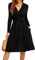 Actcat V-Ausschnitt Pullover Kleid