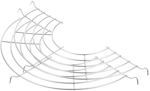 PHENOFICE 2stücke Edelstahl Halbkreisförmiges Ablagerost Ölfilter Abtropfgestell Für Frittierpfannen Vielseitig Einsetzbar Rostfrei Stabil Für Camping Und Grillen