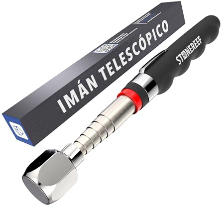 Magnetheber Teleskop ausziehbar 18-77 cm Magnetstab Greifer Edelstahl | Zieht sich von 18 auf 77 cm aus und holt Schrauben, Muttern und Schlüssel aus Motorraum, Spalt und Schacht zurück