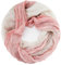 Gloop Damen Schal leichter Loop schal Schlauchschal Tuch mit Farbverlauf Viele Farben (Cream-Hellrosa)